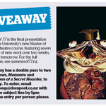 Win a Double Pass to Menenfo or Confessons of a Secret Hoarde from The Dominion Post (Wellington)