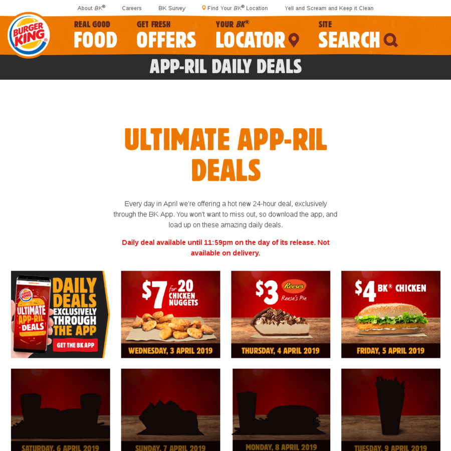 Daily Deals 4/4 Reese's Pie 3, 5/4 BK Chicken 4 + More Burger