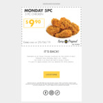 5 Pieces of Chicken $9.90 Mondays @ Texas Chicken