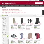 Kathmandu NZ Extra 20% off Discount on Clearance Items in Outlet