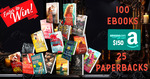 Win 100 eBooks, 25 Paperbacks + $150 Amazon Gift card @ Book Throne
