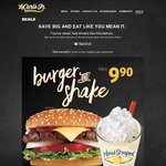 Carls' JR - Classic Burger and Ice Cream Shake - $9.90