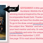 Win 1 of 5 Double Passes to Matilda from Australian Woman Weekly NZ
