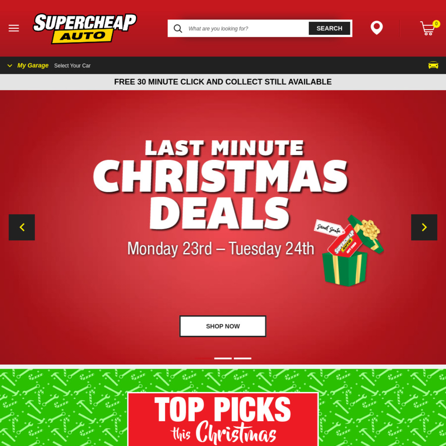 30 off Storewide for Boxing Day Supercheap Auto ChoiceCheapies