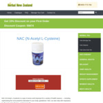 1 Bottle of NAC (N-Acetyl L-Cysteine) $42.46 (Was $49.95) + Shipping @ Herbal NZ