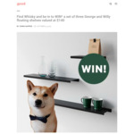 Win a Set of Three George and Willy Floating Shelves Worth $140 @ Good Magazine