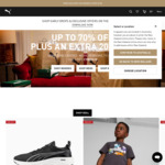 Up to 70% off Plus an Extra 20% off (Exclusions Apply) + $11 Delivery ($0 with $150 Order) @ Puma
