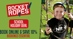 Win a Double Pass to Double Pass to Rocket Ropes from Kidspot