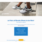 Win 1 of 10 Pairs of Running Shoes from Brooks