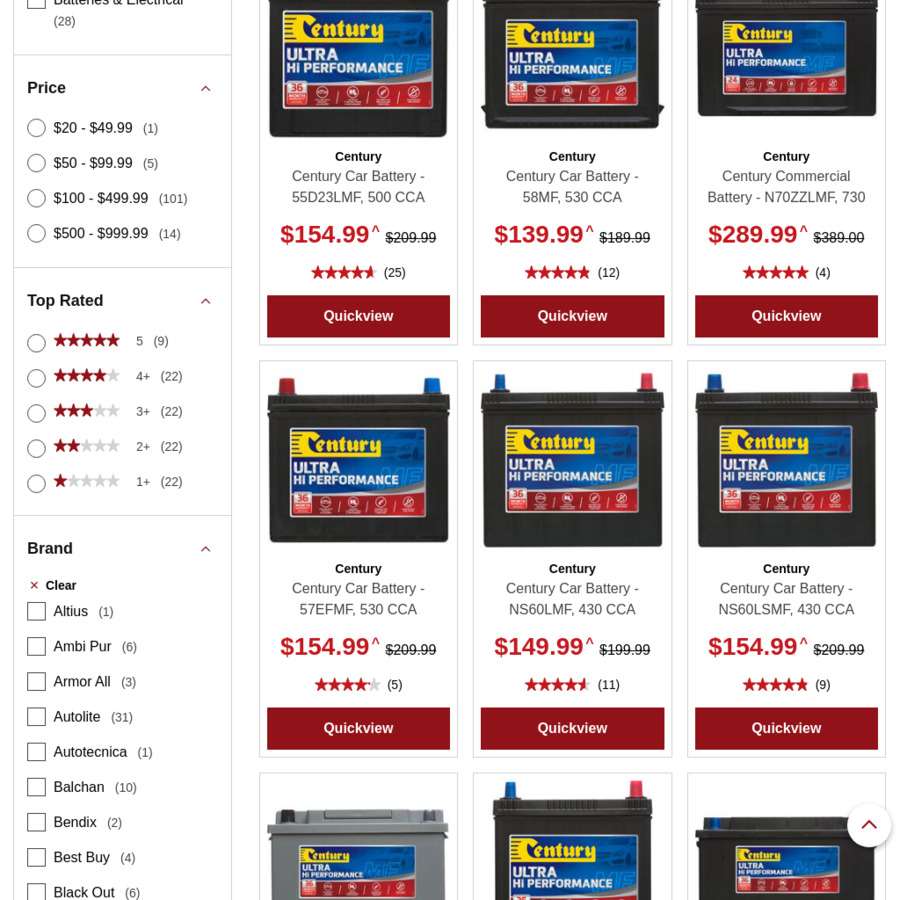 25 off Century Automotive & 4WD Batteries Supercheap Auto ChoiceCheapies