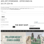 40% off Storewide @ The Body Shop