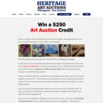 Win $250 art auction credit @ Heritage Art Auctions (Whanganui)