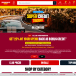 Get 20% of Your Spend Back as Bonus Credit (Exclusions Apply, Online Only) @ Supercheap Auto (Club Members)