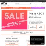 ASOS up to 50% off Sale + Extra 10% off Using App