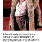 Win 1 of 2 Double Passes to see Simon O'Neill from The Dominion Post