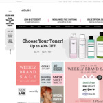 30% off COSRX (Ends 14/2) 30% off Secret Key (Ends 19/2) 20% off Innisfree 15% off Others (Ends 17/2) Free Shipping @Jolse.com