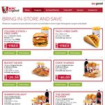 KFC Coupons: Buy Colonel's Stack Burger or Taco, Get Free Chips | 4 Wicked Wings + Chips for $5