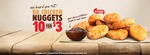 10 Chicken Nuggets for $3 @ Burger King
