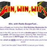 Win 1 of 2 Double Passes to Fuzen Birthday Weekender from BurgerFuel