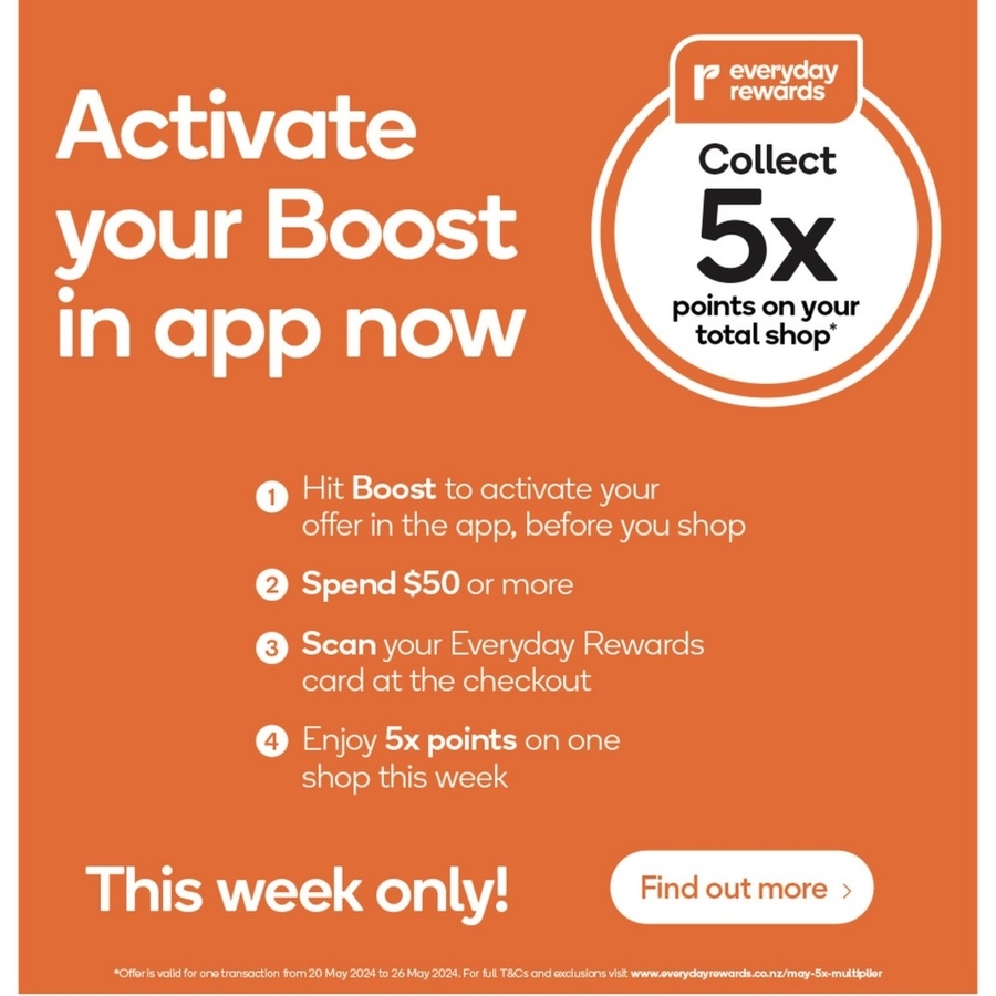 Collect 5x Everyday Rewards Points on 50+ Spend Woolworths ChoiceCheapies