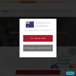 54 Personalised Teacher Stickers $6 (Was $20) + $7 Delivery ($0 with $70 Order) @ Tinyme