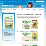Heinz Nurture Stage 2 Follow-on Formula, Stage 3 Toddler & Stage 4 Junior Milk Drink ($3 and $5 Coupons)