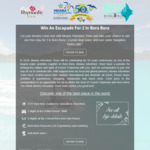 Win a Trip for 2 to Bora Bora from Moana Adventure Tours
