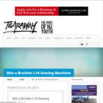 Win a Brother L14 Sewing Machine (Valued at $179.95) from Tearaway NZ