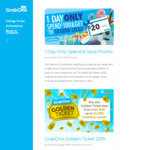 Spend $100 and Get $20 Credit @ Grab One