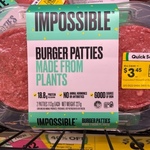 Impossible Plant Based Burger Patties $3.45 (Was $12) in-Store @ Countdown