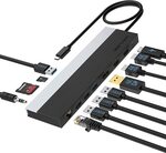 WAVLINK Multiple Display Dock (USB-C Hub 12-in-1 with 85W PD for PC, Max 4K @ 60hz) $74.35 Delivered @ Amazon AU