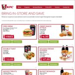 KFC Coupons - Crispy Snack Attack Meal $6.50, 2 Twisters + 2 Drinks $12 + More
