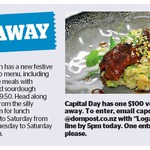 Win a $100 Logan Brown Restaurant Voucher from The Dominion Post [Wellington]