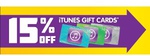 15% off iTunes Gift Cards @ Dick Smith (in-Store)