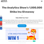 Win 1,000,000 Shiba Inu from The Analytics Show