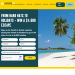 Win a $4000 WebJet Voucher (Builders, Tradies or Proof of Employment in Construction Required) from HazardCo