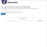 Free OkayFreedom VPN Premium Unlimited for 1 Year (Normally $30USD)