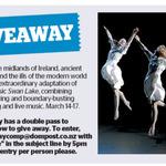 Win a Double Pass to Swan Lake from The Dominion Post (Wellington)