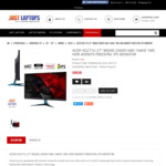 Acer VG271U 27" WQHD 2560x1440 144Hz 1ms HDR FreeSync IPS Monitor $550 + Free Shipping @ Just Laptops