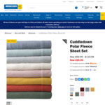 Cuddledown Polar Fleece Sheet Set $20 (Was $69.99 ~ $119.99) + Shipping / CC @ Briscoes