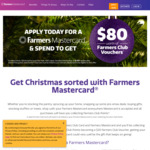 Farmers Mastercard Credit Card: Apply & Receive $80 Worth of Farmers Vouchers ($50 Annual Fee)
