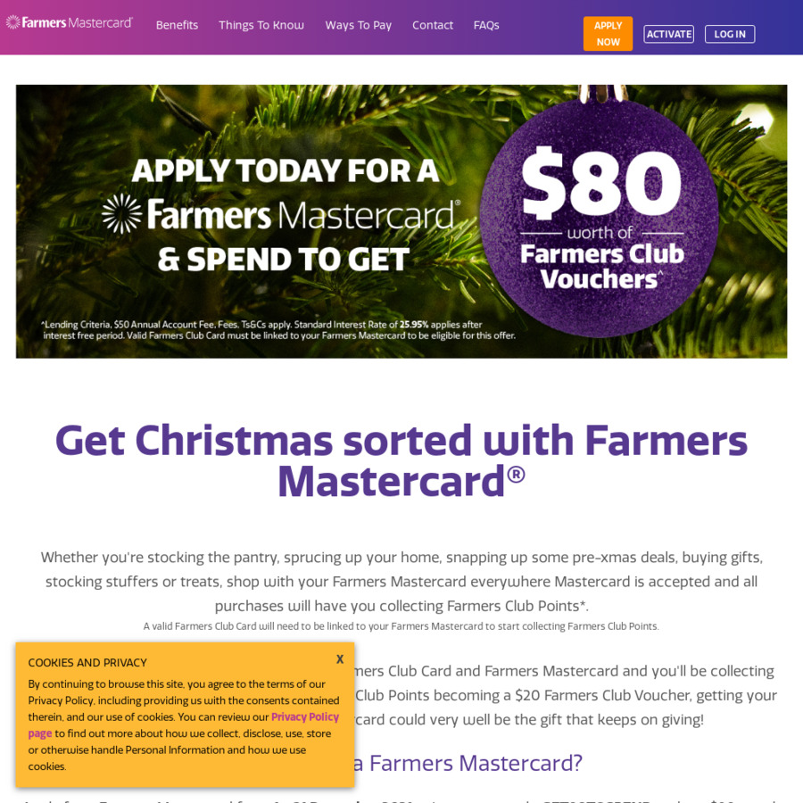 Farmers Mastercard Credit Card Apply & Receive 80 Worth of Farmers