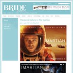Win 1 of 3 Double Passes to The Martian, a Copy of The Book from Bride & Groom Magazine