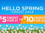 Get $5 Credit for $1; $10 Credit for $2 (One Use Per Customer) @ GrabOne (Account Required)
