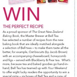 Win 1 of 8 Copies of The Great New Zealand Baking Book + 6 Boxes of Bell Tea from Your Weekend