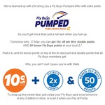 State Customers - 10c off/Litre, Double Fly Buys Points & 50 Bonus Points at Z
