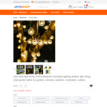 10% off Solar String Lights Outdoor US$13.76 / NZ$14.83+ Free Delivery @ OFOSHOP