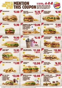 Burger king $1 whopper coupon