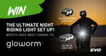 Win a Gloworm XS (G2.0) 2800 Lumen Light Set & Gloworm X2 Adventure (G2.0) 2000 Lumen Light Set @ Evo Cycles