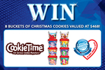 Win 8 Buckets of Christmas Cookies from CookieTime (3 Winners Overall) @ Trusted Brands